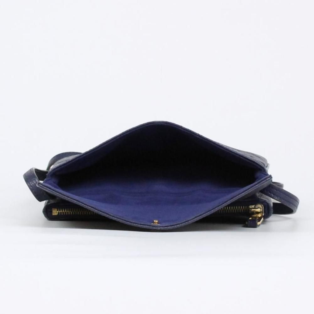 Louis Vuitton Twice Iris Shoulder Bag Amplant Leather Blue - Picture 6 of 9